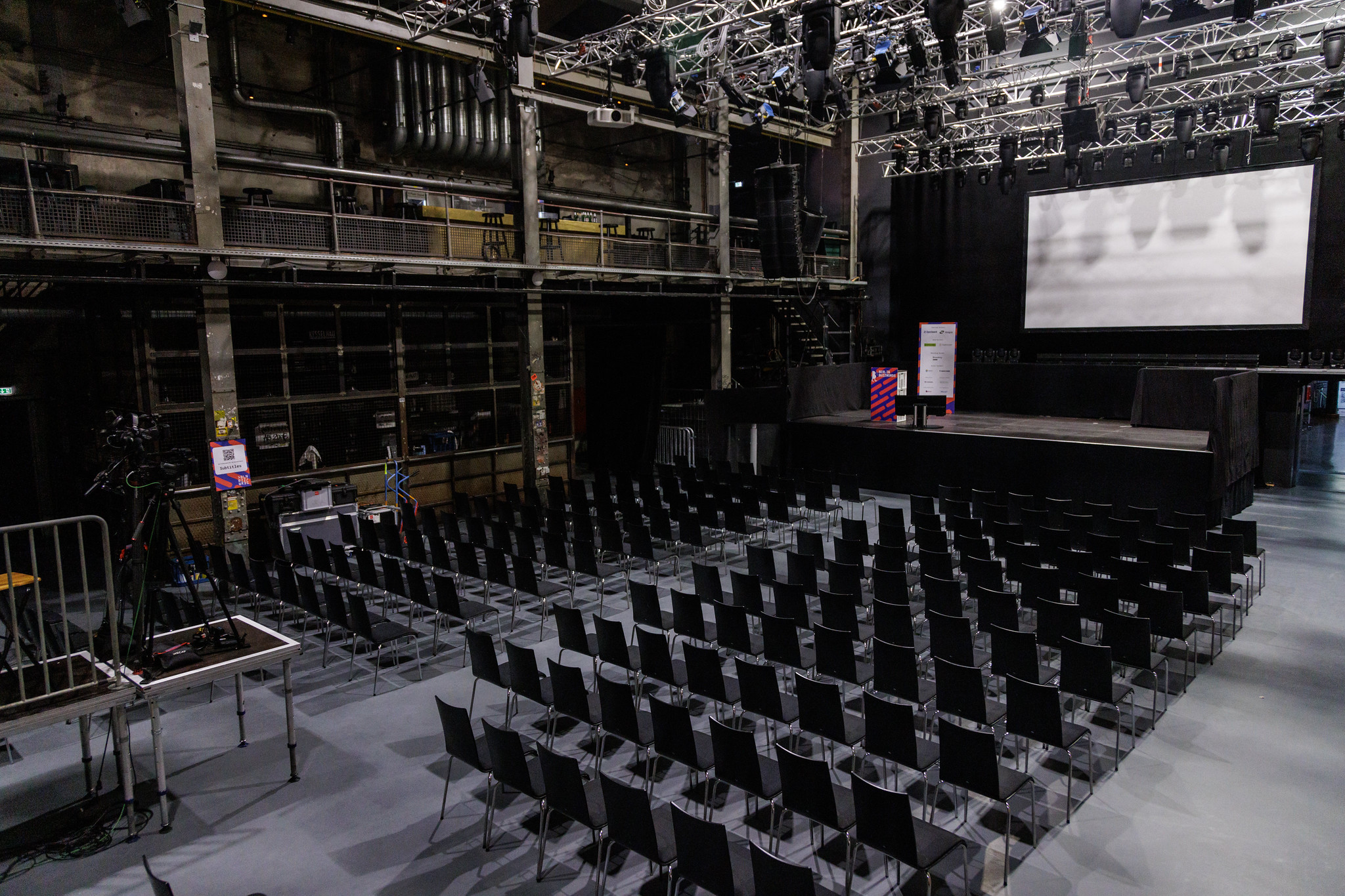 empty stage of Kesselhaus