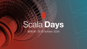 Scala Days Illustration on a picture of the top of Berlin's TV tower.